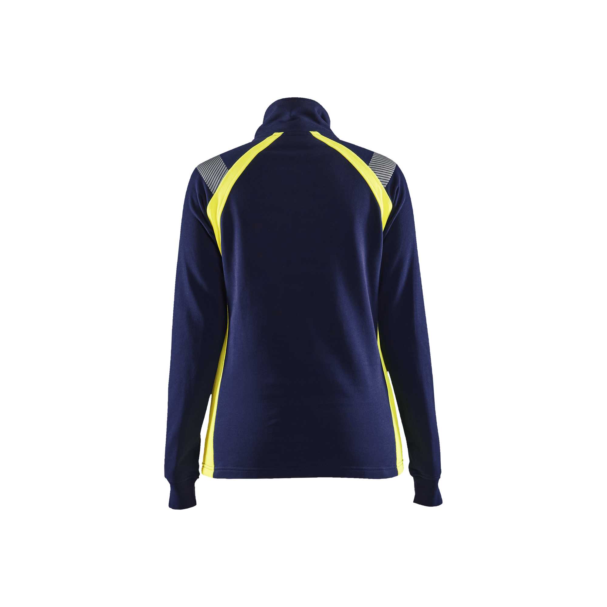 BLAKLADER 34031158 Hi Vis Reflective Half-zip Work Sweatshirt WOMEN - 100% Cotton